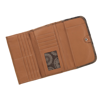 American West Southern Style Tri-Fold Wallet - Golden Tan #3